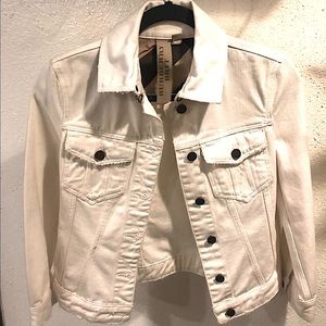 Burberry white denim jacket US size 4 or small